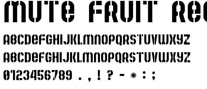 Mute Fruit Regular police